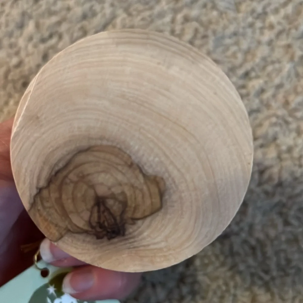 Bethlehem Bell Grotto Olive Wood Ornament
